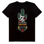 T-shirt-NaoInkClothing-cactus-crane-squelette-1